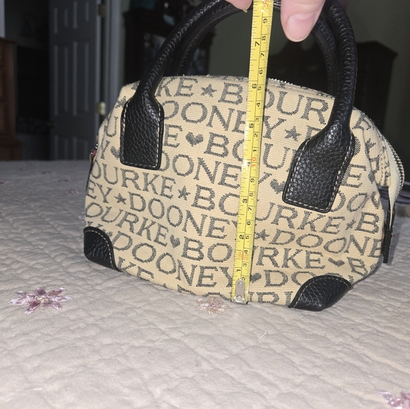 NWT Dooney & Bourke Black and Tan Small Satchel - Picture 9 of 11